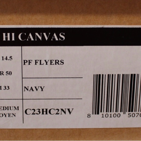 P.F. Flyers Navy High-Top Sneakers - Picture 6 of 7